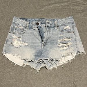 American Eagle ripped denim shorts